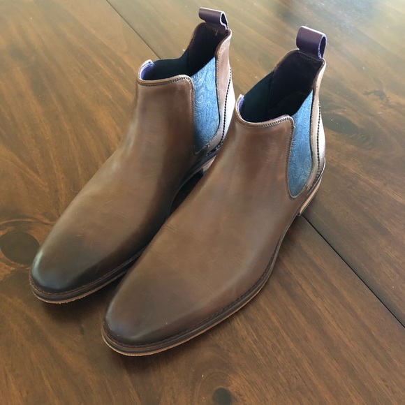 EUC Ted Baker Leather Ankle Boots - Picture 1 of 4